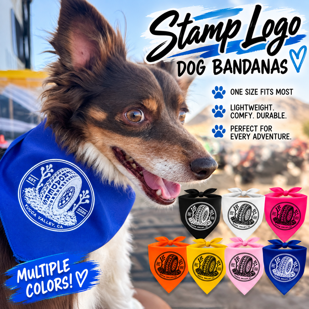 Stamp Logo Dog Bandanas