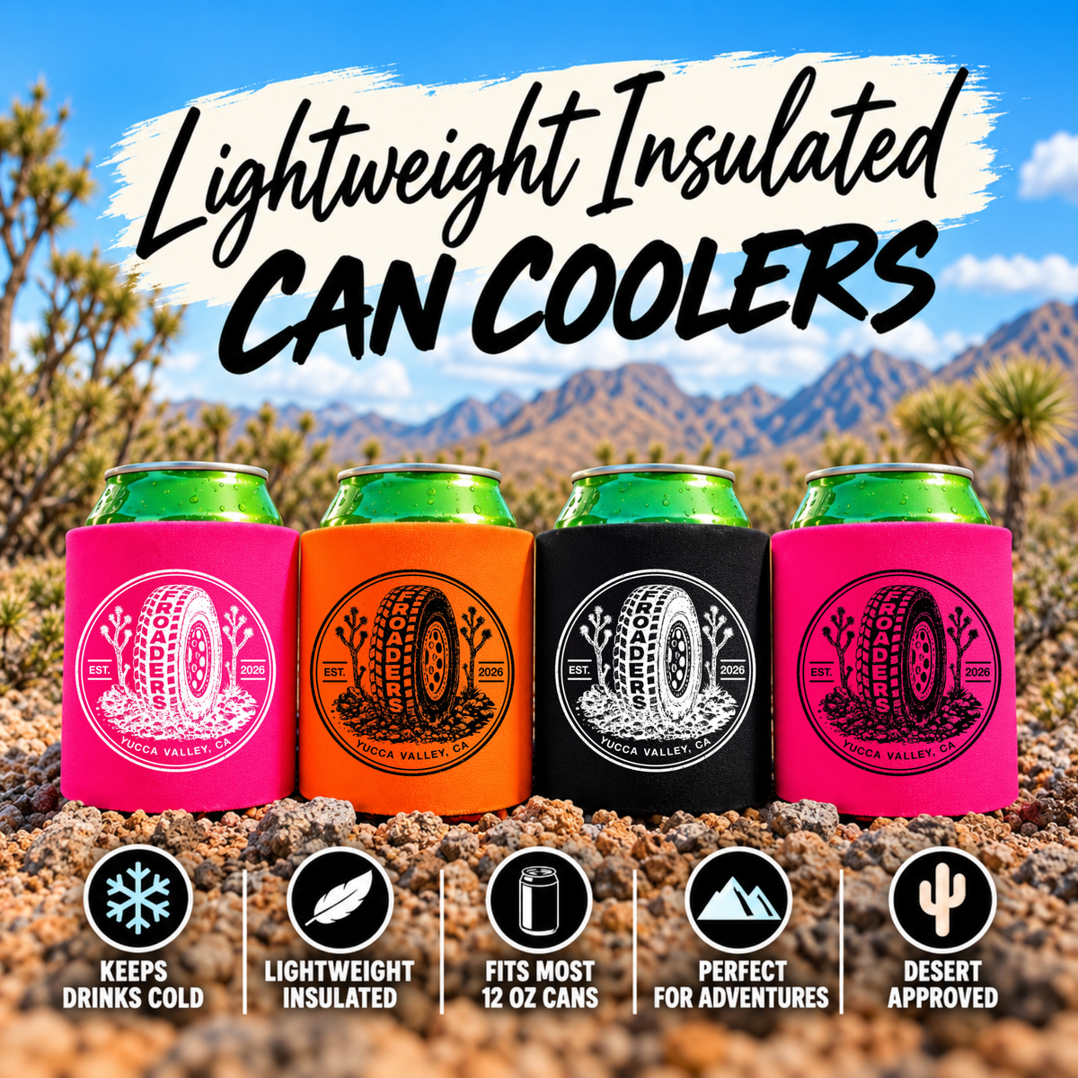 Stamp Logo Insulated Can Cooler